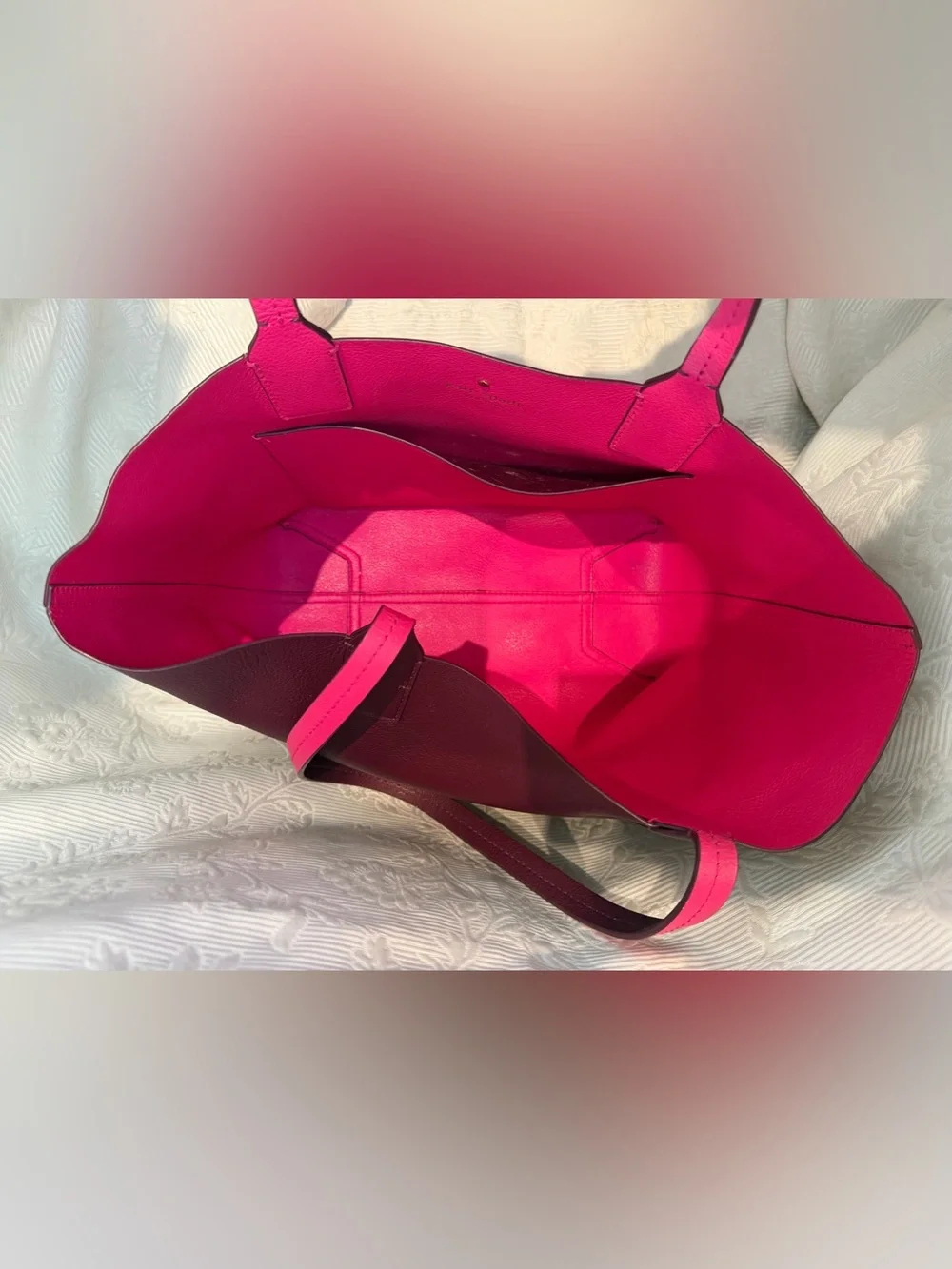 Kate Spade Reversible Jones Street Posey Tote Mulberry Pink